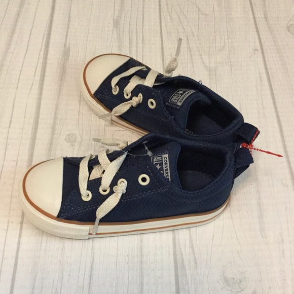 Navy Blue Converse - Picture 2 of 5